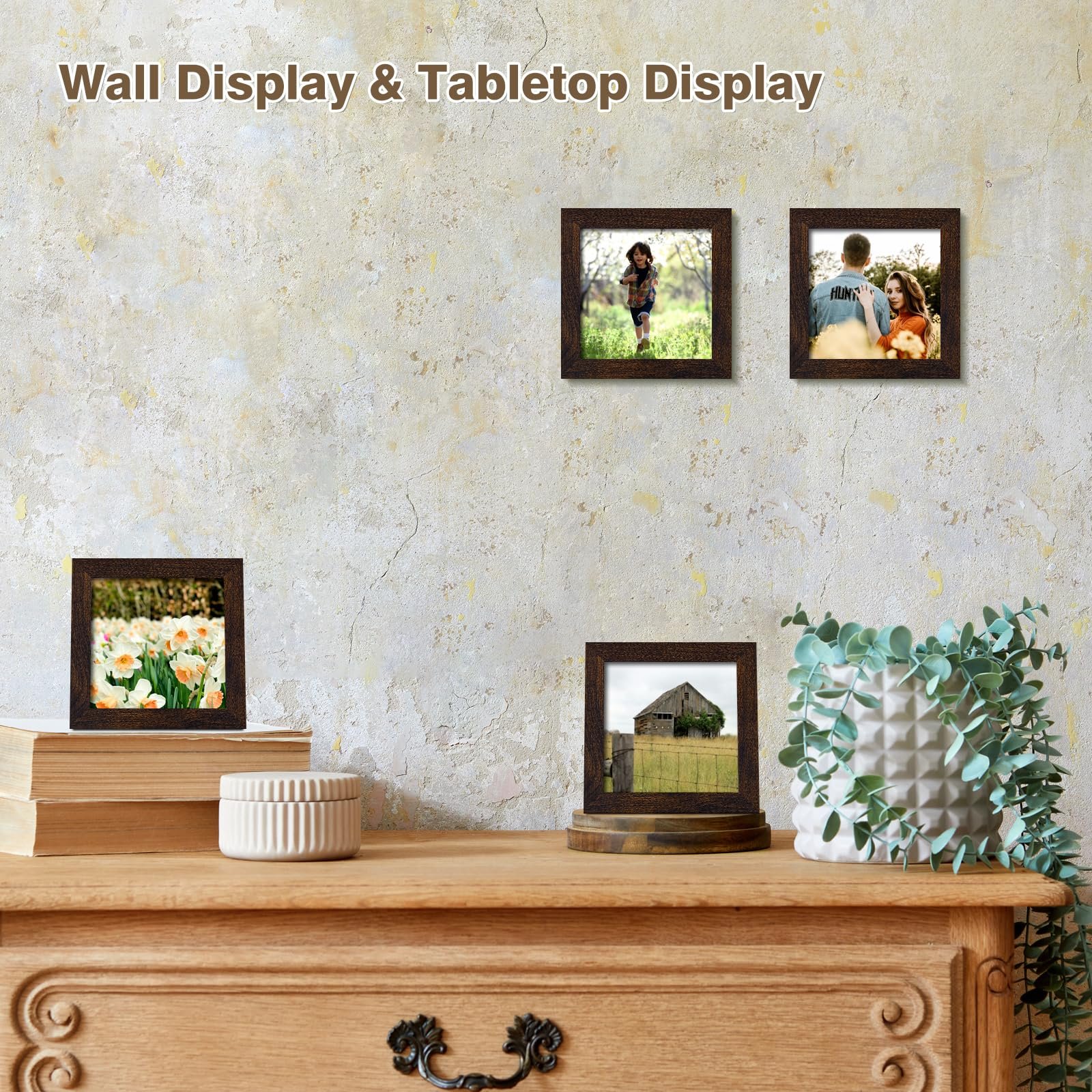 Photo frame with led box